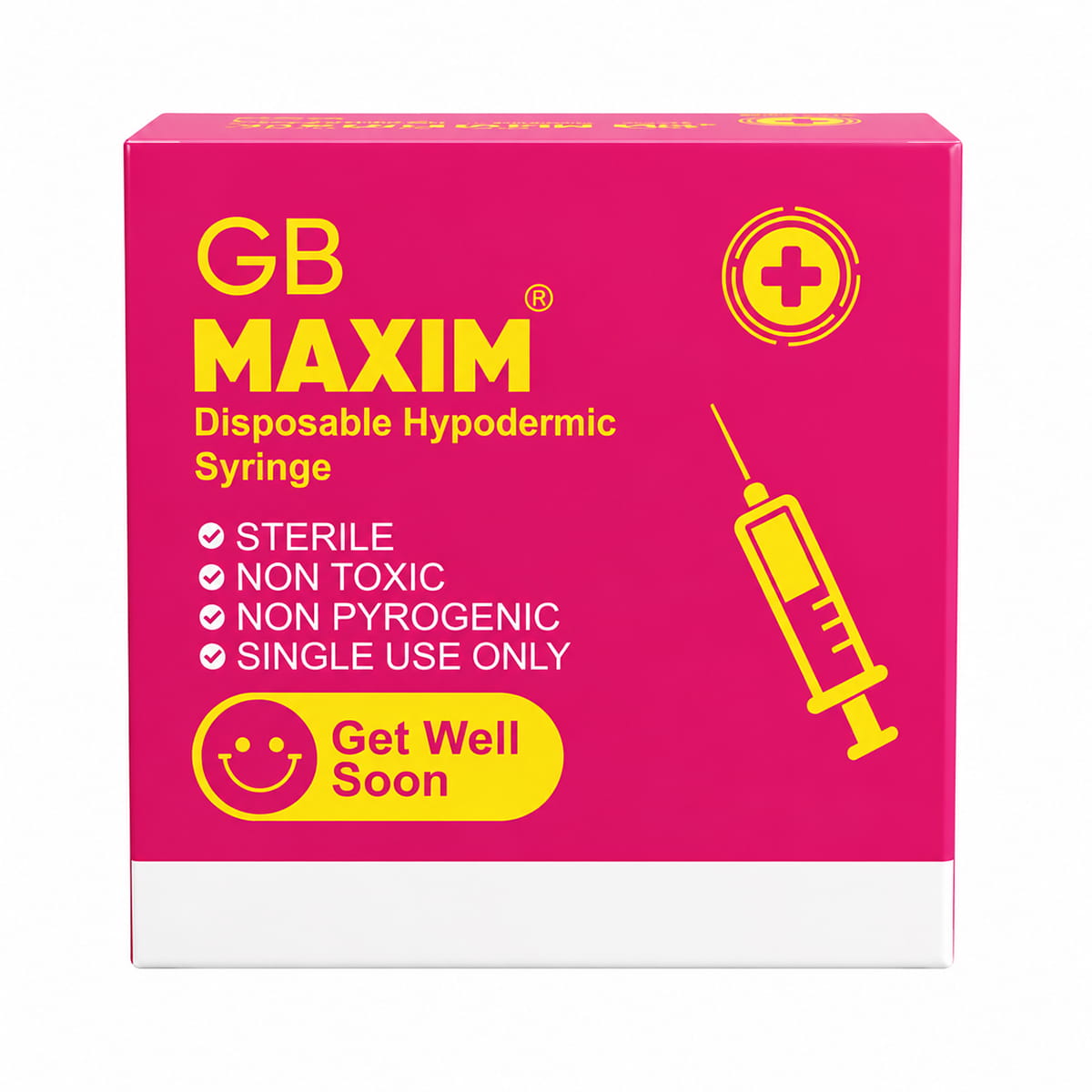 GB Maxim Disposable Hypodermic Syringe - Image 2