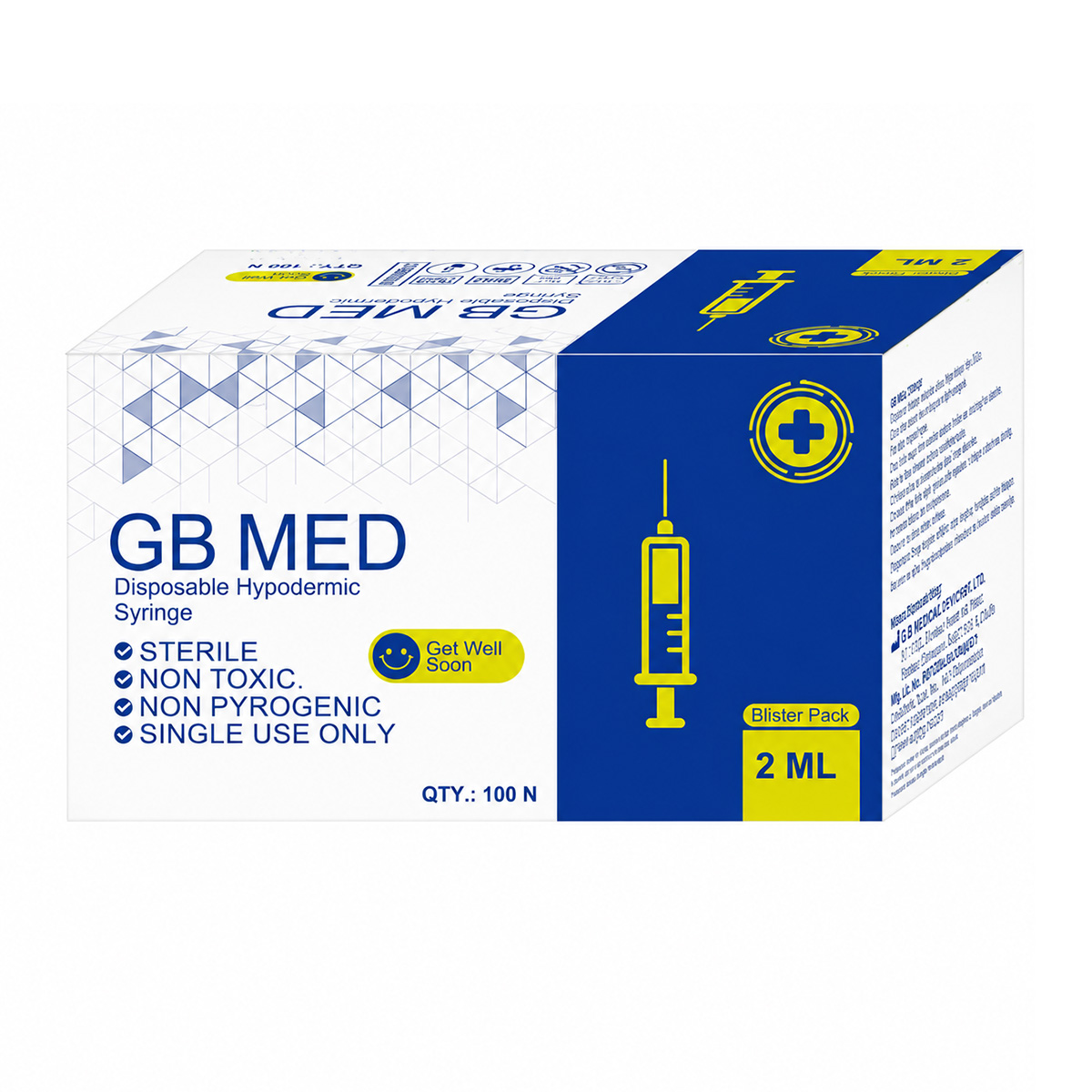 GB Med Disposable Hypodermic Syringe