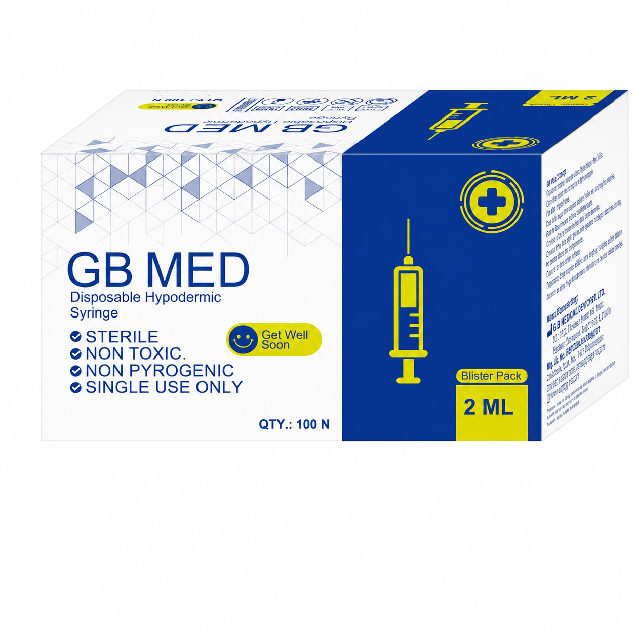 GB Med Disposable Hypodermic Syringe - Image 2